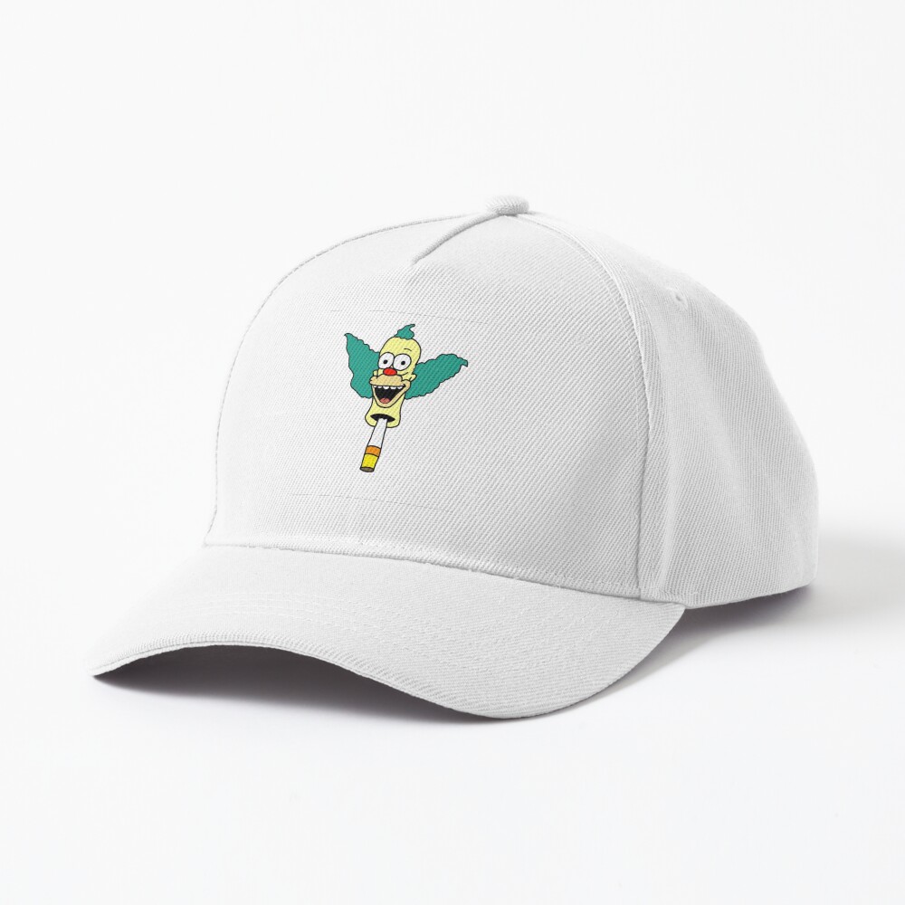 Krusty Le Clown Avec Une Casquette Sticker for Sale avec l'œuvre « Krusty le champignon cigarette » de l'artiste mushriah333 | Redbubble