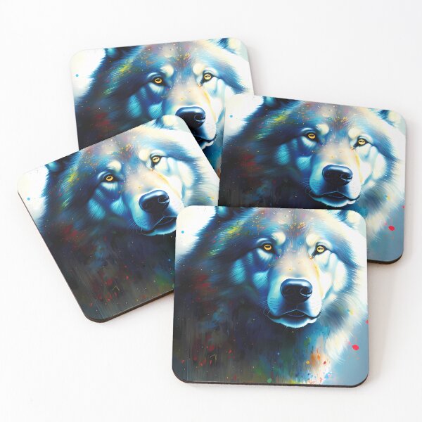 Item preview, Urban Graffiti Wolf Oil Painting Splattered designed and sold by SableSyndciate.