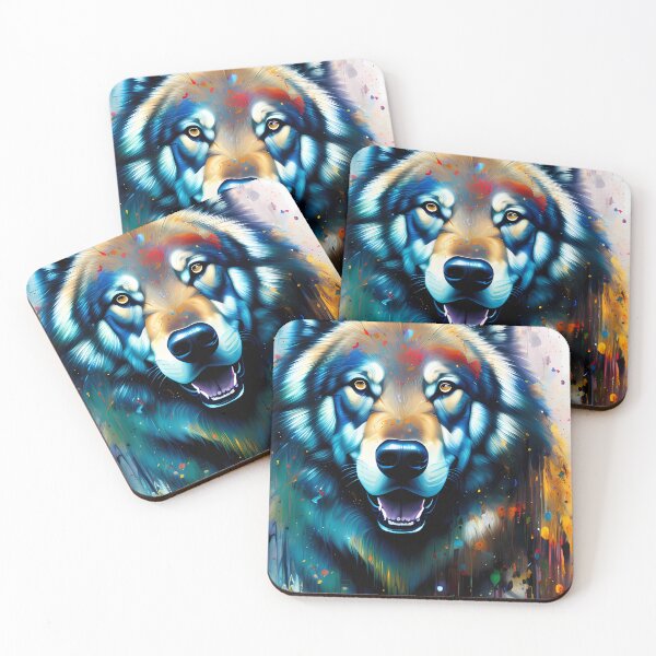 Item preview, Urban Graffiti Wolf Oil Painting Splattered designed and sold by SableSyndciate.
