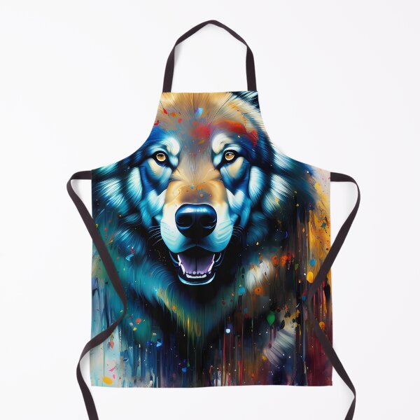 Item preview, Urban Graffiti Wolf Oil Painting Splattered designed and sold by SableSyndciate.