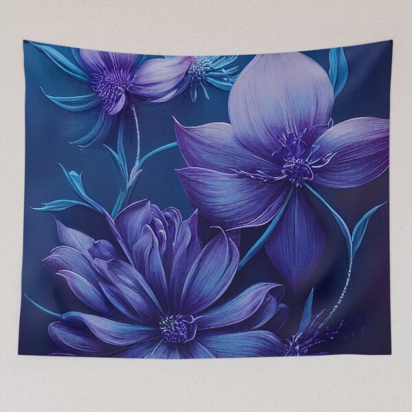 Item preview, Purple Flowers designed and sold by Myriam Iart.