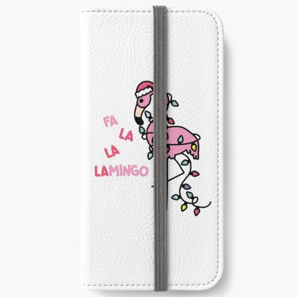 Christmas Flamingo iPhone Wallet