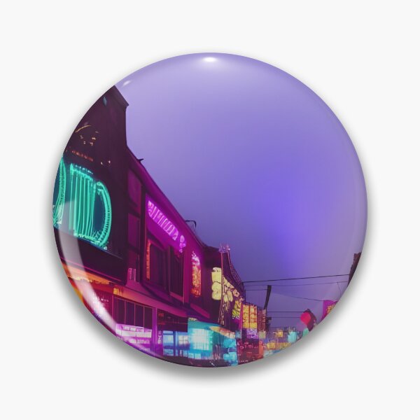Item preview, Neon City By Rainy Night | Cyberpunk designed and sold by ForeHeadDesigns.