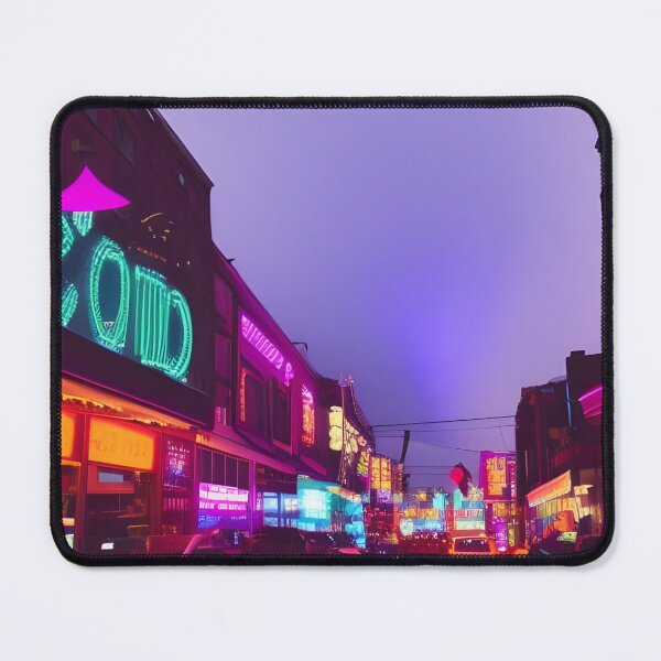 Item preview, Neon City By Rainy Night | Cyberpunk designed and sold by ForeHeadDesigns.