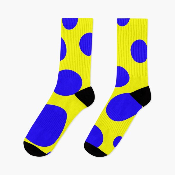 Item preview, Yellow and blue polka dots  designed and sold by OptoFortuna.