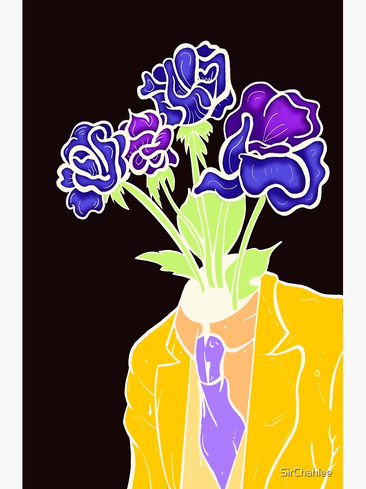 "Flower Man" Sticker for Sale by SirChahlee Redbubble