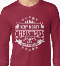 Merry Christmas And Happy New Year Long Sleeve T-Shirt