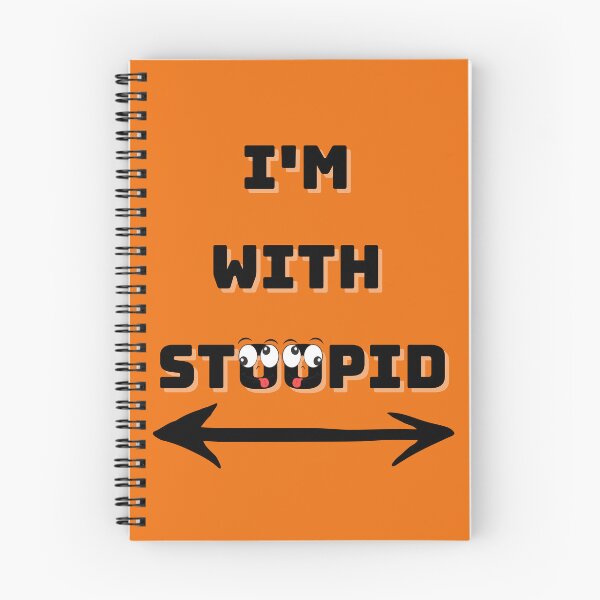Item preview, "I'm with Stoopid" Crazy Eyes Tongue Out designed and sold by Write-to-Rebel.