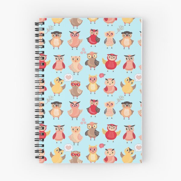 Item preview, cute cartoon owl pattern designed and sold by TheWaterBirds.