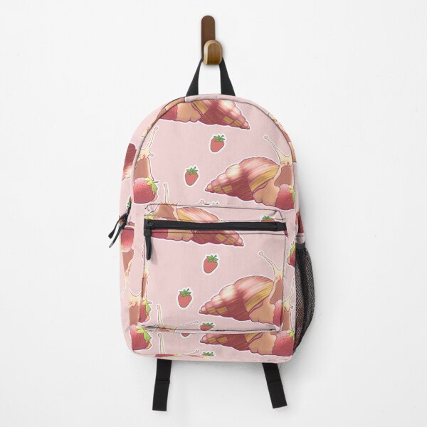 Item preview, Snail Strawberry Pattern Peach designed and sold by Kirin-Riki.