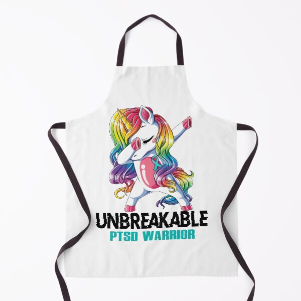 Item preview, PTSD Awareness - Unicorn PTSD Warrior Ribbon UNBREAKABLE designed and sold by Fernandezf.