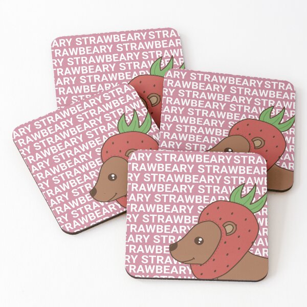 Item preview, StrawBeary - Strawberry Bear Design designed and sold by FrogsInTheDale.