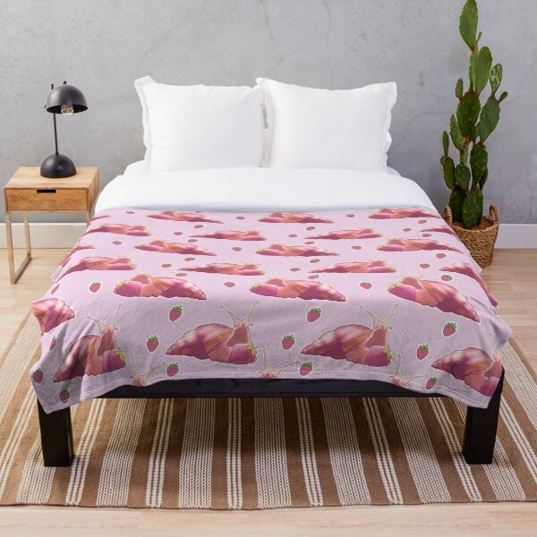 Item preview, Snail Strawberry Pattern Pink designed and sold by Kirin-Riki.