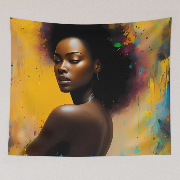 Item preview, Urban Woman Graffiti Oil Painting Splattered designed and sold by SableSyndciate.