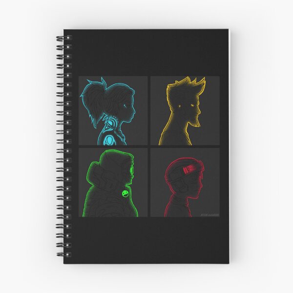 Item preview, Borderlands Four Heroes Black Silhouettes Glowing Edges designed and sold by JessicaAmber.