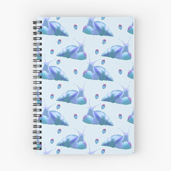 Item preview, Snail Strawberry Pattern Blue designed and sold by Kirin-Riki.
