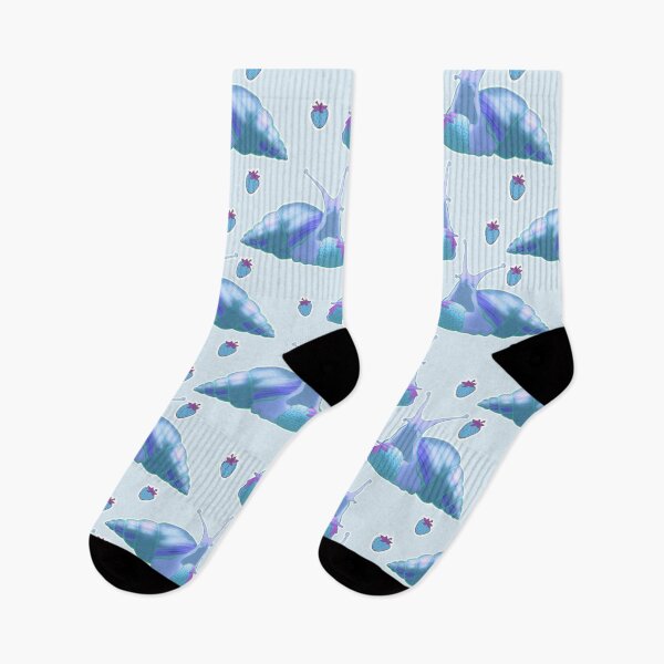 Item preview, Snail Strawberry Pattern Blue designed and sold by Kirin-Riki.