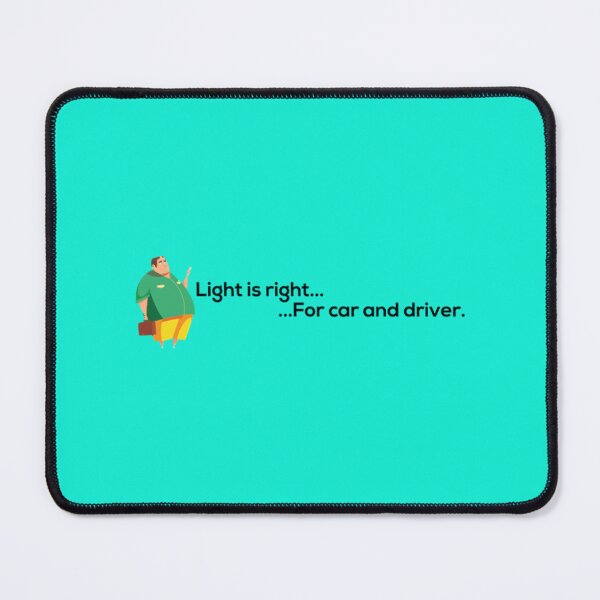 Item preview, light is right for car and driver black text designed and sold by OutlinedIcons.
