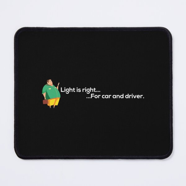Item preview, light is right for car and driver white text designed and sold by OutlinedIcons.