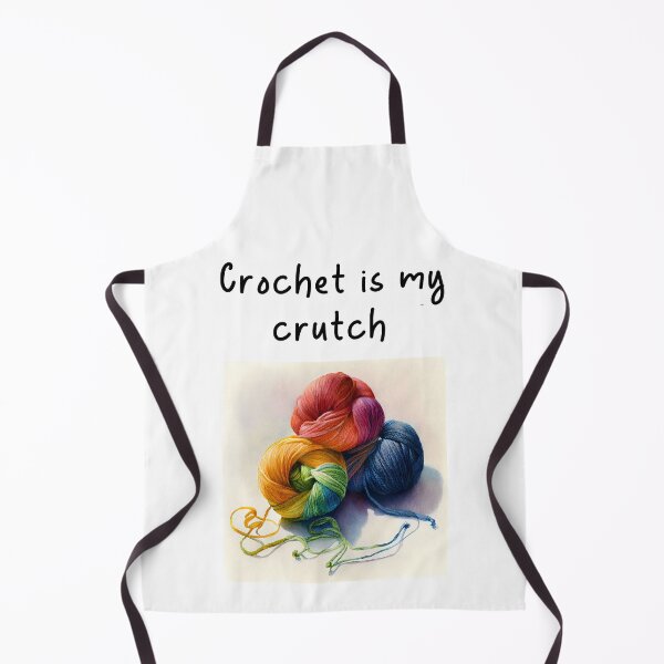 Item preview, Crochet is My Crutch Watercolor Design Yarn Crochet designed and sold by CGSGraphics.