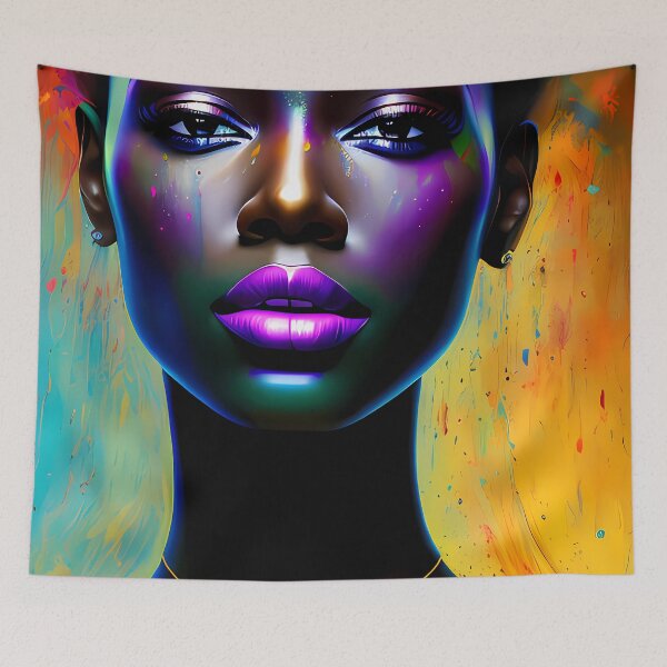 Item preview, Urban Woman Graffiti Oil Painting Splattered designed and sold by SableSyndciate.
