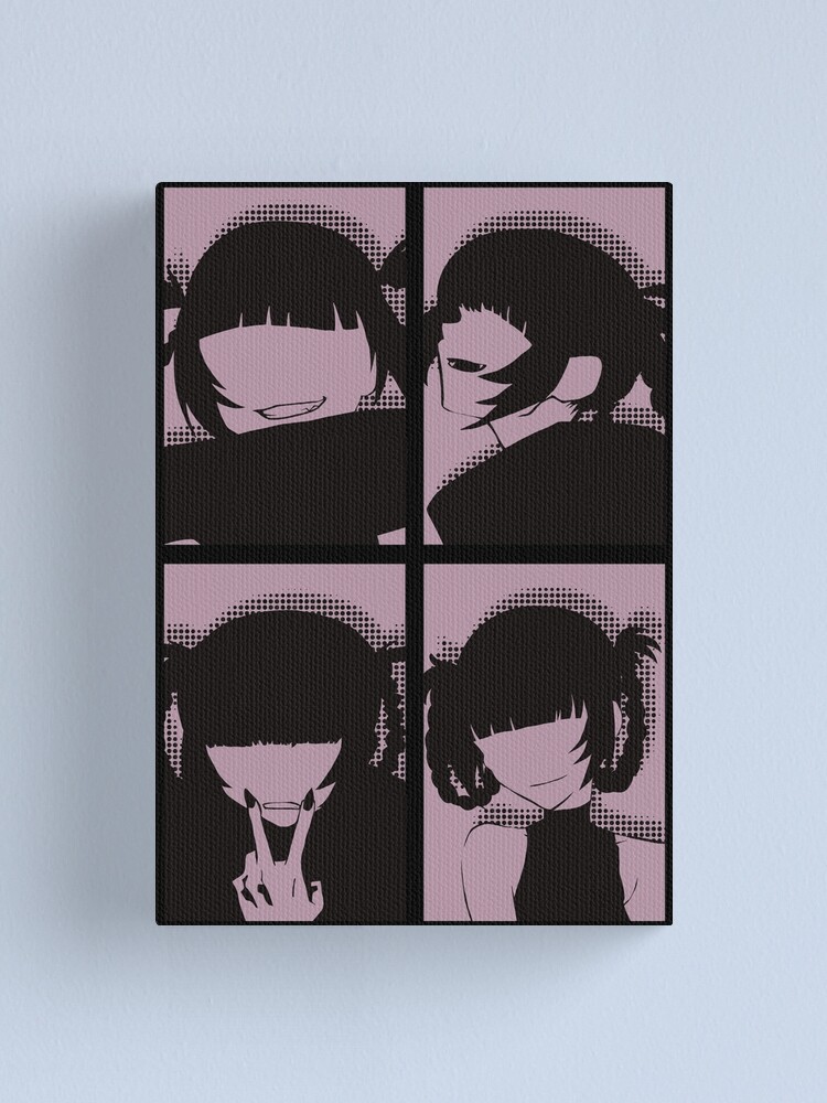 Call of the Night or Yofukashi no Uta Anime Characters Nazuna Nanakusa Face  without Eyes in Cool 4 Panels Pop Art Style Canvas Print for Sale by  Animangapoi