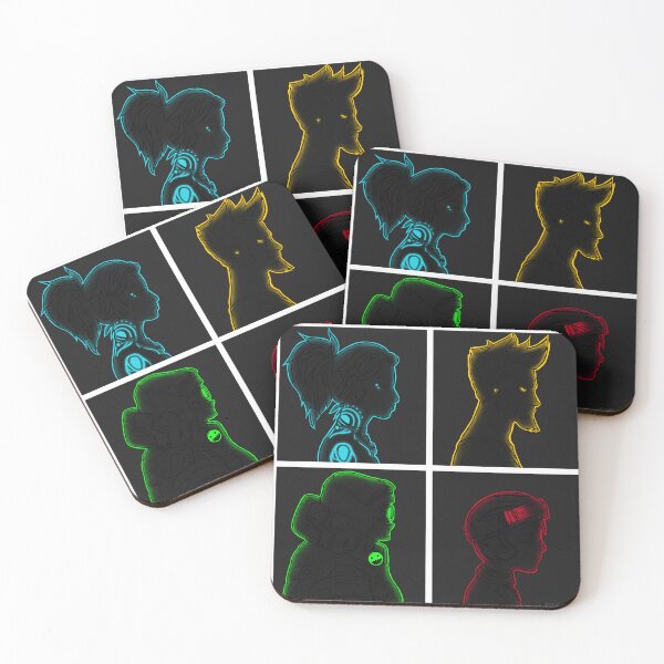 Item preview, Borderlands Four Heroes Black Silhouettes Glowing Edges designed and sold by JessicaAmber.