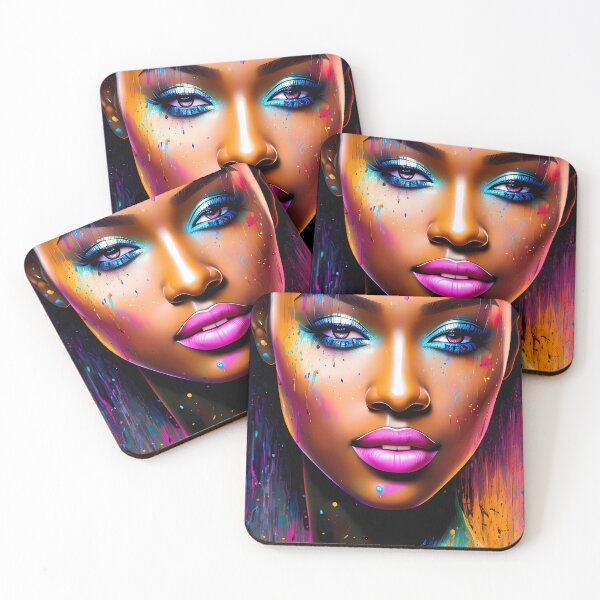 Item preview, Urban Woman Graffiti Oil Painting Splattered designed and sold by SableSyndciate.