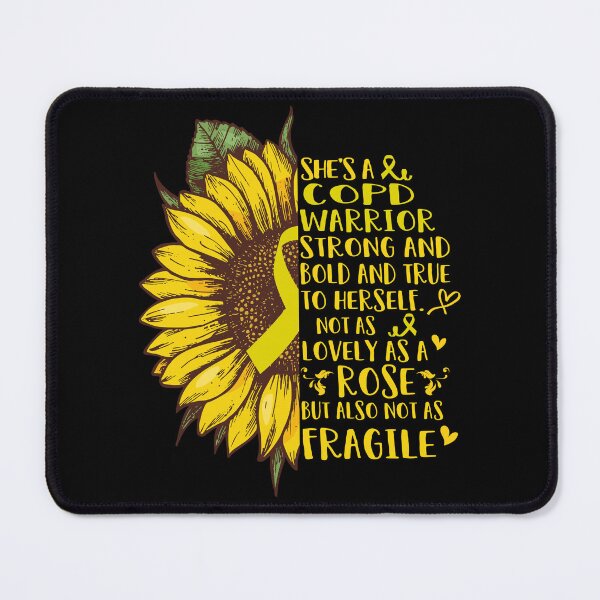 Item preview, She is a COPD Warrior Strong and Bold and True to Herself not as Lovely as a ROSE but also not as FRAGILE designed and sold by EdithShop59.