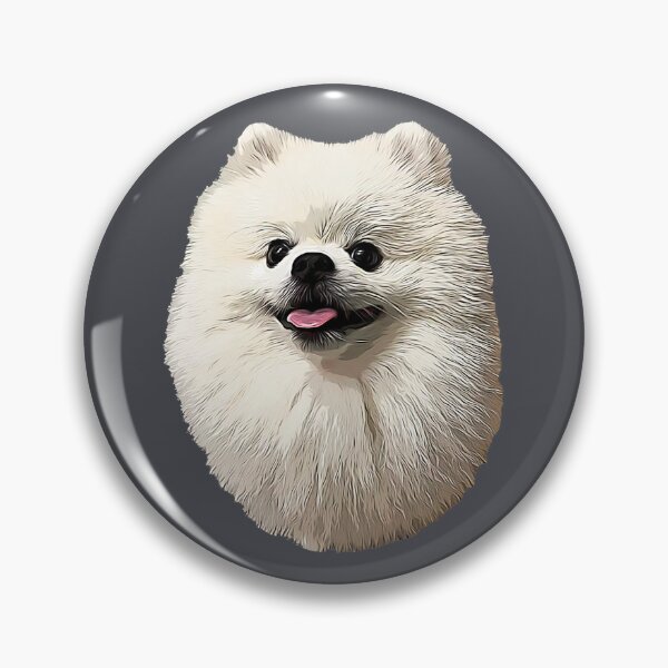 Item preview, Pomeranian Cute White Puppy Dog designed and sold by ElegantCat.