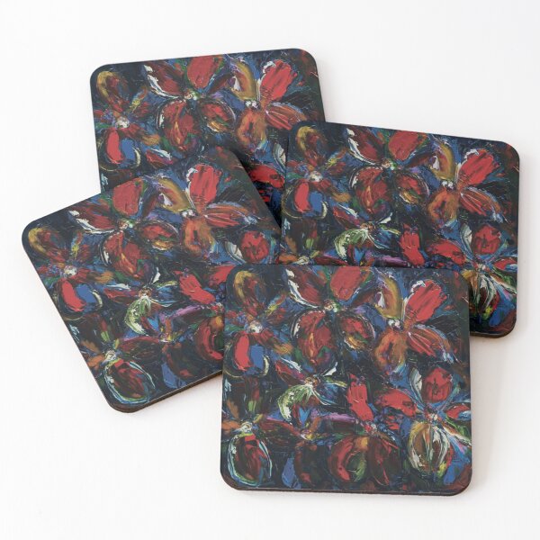 Item preview, Blue And Red Cosmos Flowers designed and sold by Kellymcc1.