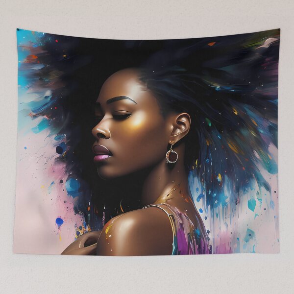 Item preview, Urban Woman Graffiti Oil Painting Splattered designed and sold by SableSyndciate.