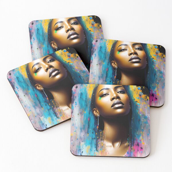 Item preview, Urban Woman Graffiti Oil Painting Splattered designed and sold by SableSyndciate.