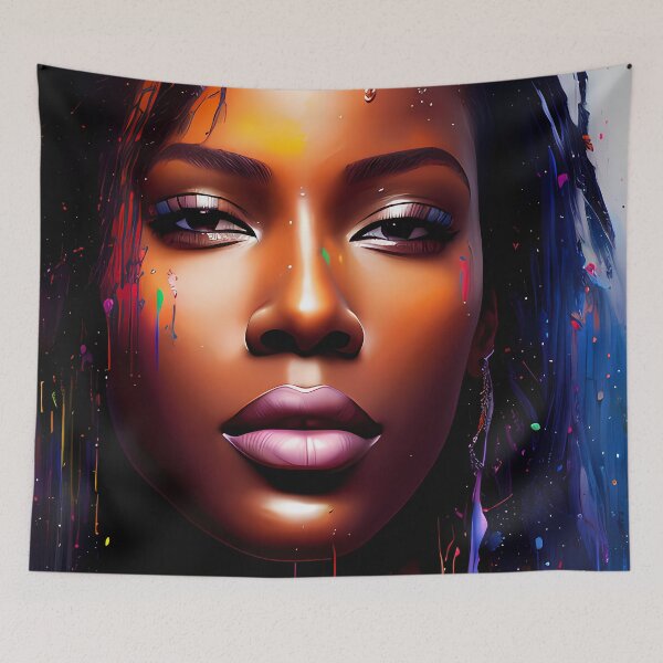 Item preview, Urban Woman Graffiti Oil Painting Splattered designed and sold by SableSyndciate.