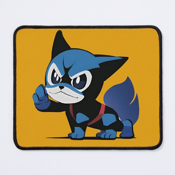 Item preview, Anime Ninja Mascot Puppy Ready for Attach with Blue and Black Tones designed and sold by Christopher  McGuire.