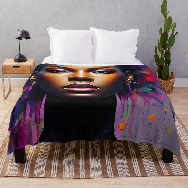 Item preview, Urban Woman Graffiti Oil Painting Splattered designed and sold by SableSyndciate.