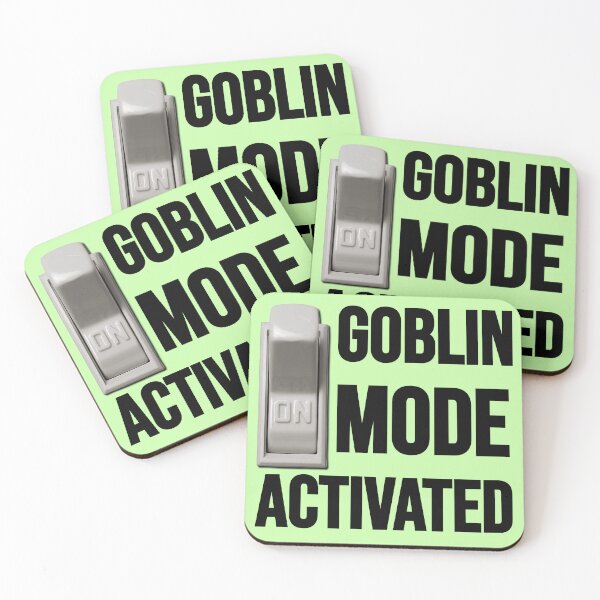 Item preview, Goblin Mode Activated Meme, ON Switch, Lazy Funny Mental Health Humor designed and sold by CuddleStore.