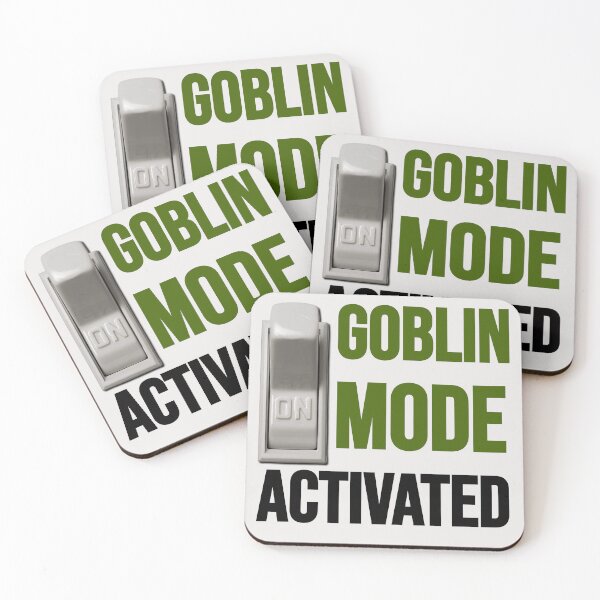 Item preview, Goblin Mode Activated Meme, ON Switch, Lazy Funny Mental Health Humor designed and sold by CuddleStore.
