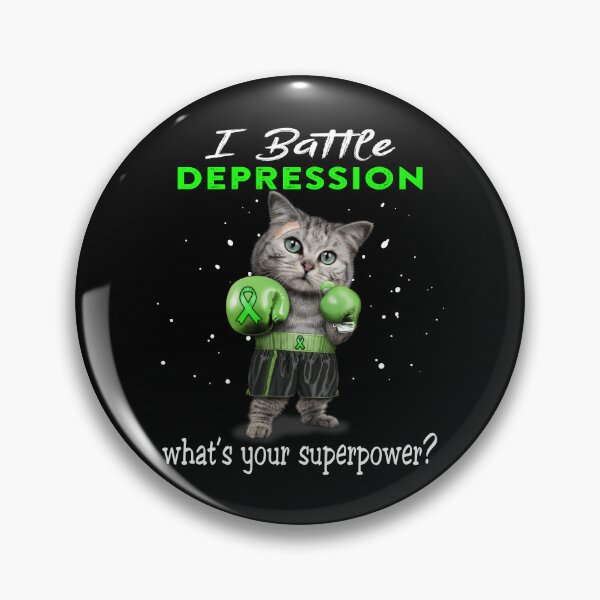 Item preview, Depression Warrior - I Battle Depression What Is Your Superpower? designed and sold by Jennpak.