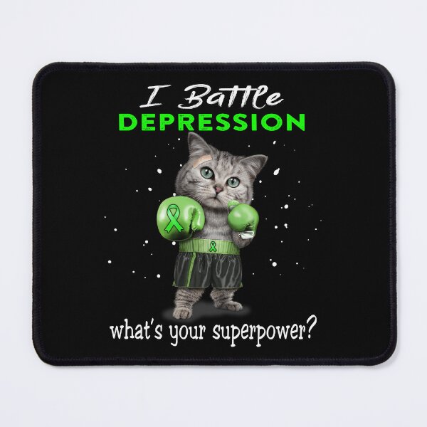 Item preview, Depression Warrior - I Battle Depression What Is Your Superpower? designed and sold by Jennpak.