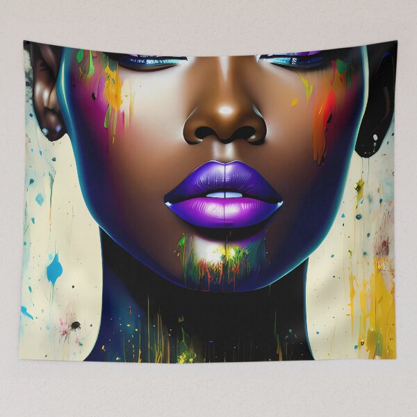 Item preview, Urban Woman Graffiti Oil Painting Splattered designed and sold by SableSyndciate.
