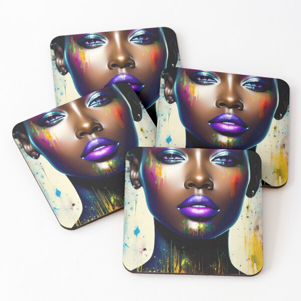 Item preview, Urban Woman Graffiti Oil Painting Splattered designed and sold by SableSyndciate.