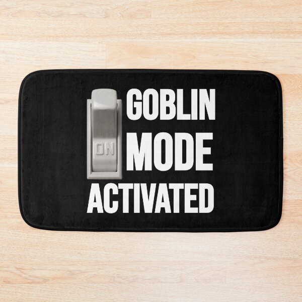 Item preview, Funny Goblin Mode Activated Meme, ON Switch, Lazy Mental Health Humor designed and sold by CuddleStore.