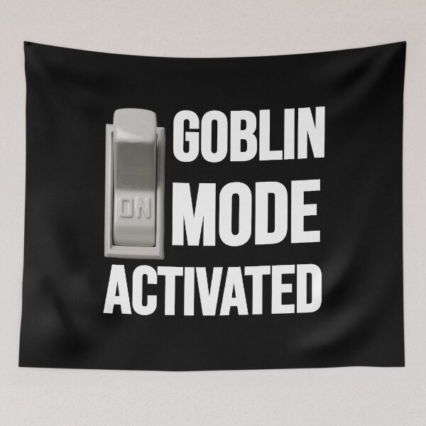Item preview, Funny Goblin Mode Activated Meme, ON Switch, Lazy Mental Health Humor designed and sold by CuddleStore.