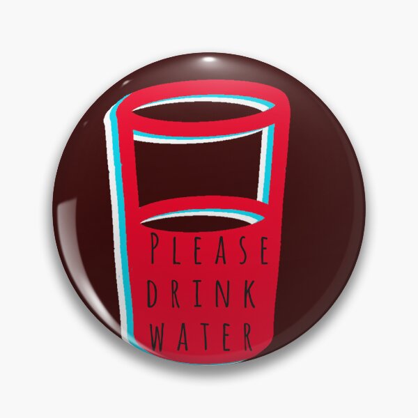 Item preview, "Please drink water" sticker designed and sold by Raccoon-Lady.