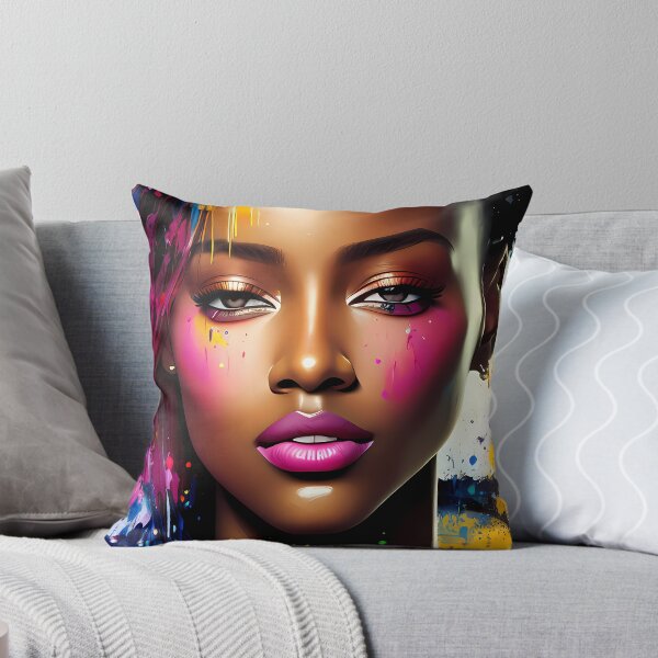Item preview, Urban Woman Graffiti Oil Painting Splattered designed and sold by SableSyndciate.