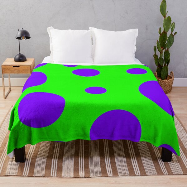 Item preview, Green and purple polka dots designed and sold by OptoFortuna.