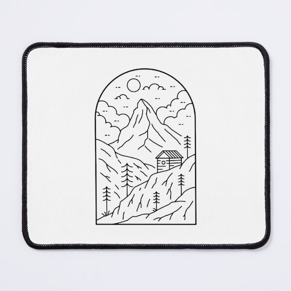 Item preview, The Matterhorn Mountain Switzerland Zermatt line art, Swiss Alps designed and sold by Quotesigner.