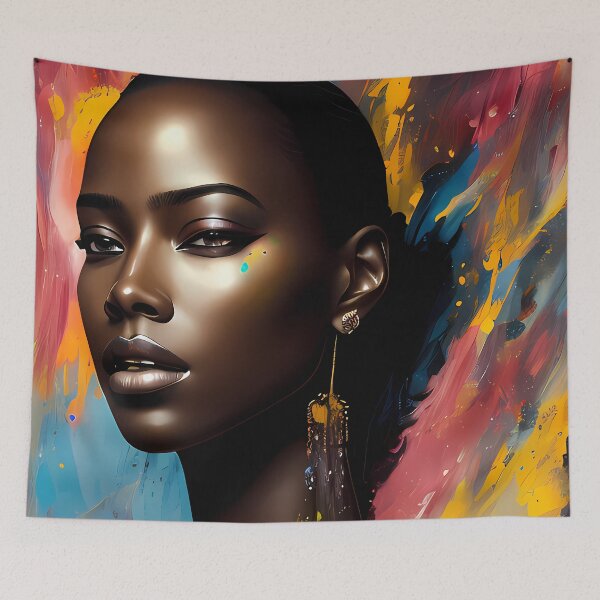 Item preview, Urban Woman Graffiti Oil Painting Splattered designed and sold by SableSyndciate.