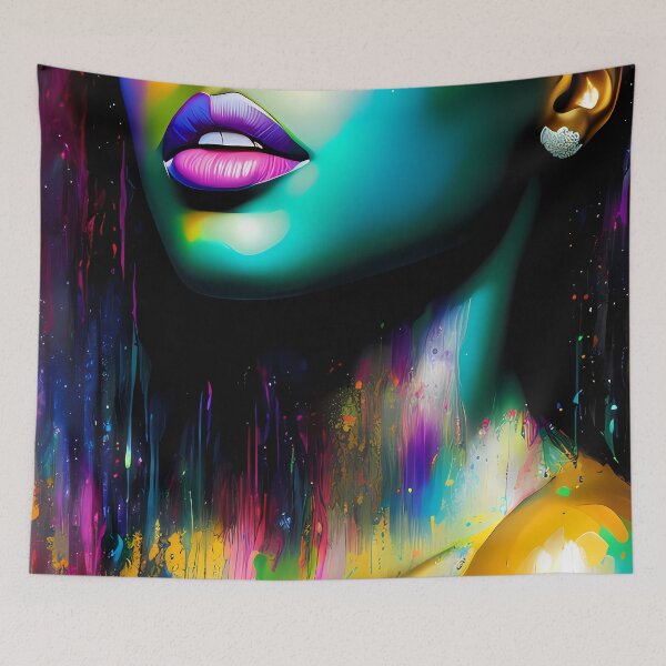 Item preview, Urban Woman Graffiti Oil Painting Splattered designed and sold by SableSyndciate.